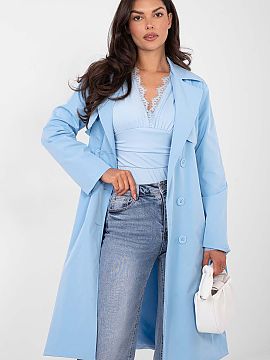 Palton Rue Paris  Trenci feminin elegant, ideal ca acoperire de tranziție pentru sezoanele de toamnă, iarnă și primăvară. Un model în stil casual, perf