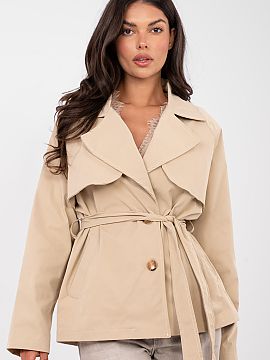 Palton Rue Paris  Palton elegant de damă tip trench într-o interpretare casual, ideal pentru ieșirile zilnice și pentru muncă. Modelul trecător se potri