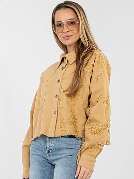 Jachetă din denim Rue Paris  Jachetă denim elegantă pentru femei într-o interpretare casual, perfectă pentru ziua de zi. Realizată din bumbac de înaltă calitate, 