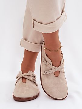 Pantofi Step in style  Pantofi casual pentru femei fabricați din piele naturală de tip zăbrelit în stilul Barefoot sunt o alegere excelentă pentru femeile car