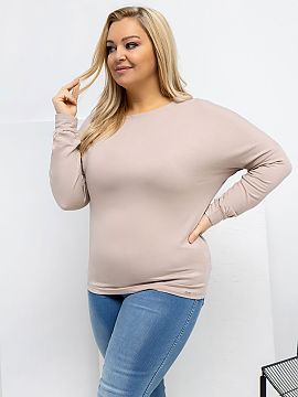 bluză plus size Relevance  Bluza de mărime mare cu un decolteu clasic rotund, creată cu gândul la confort și uzură zilnică. Model casual, ideal pentru ocazii de 