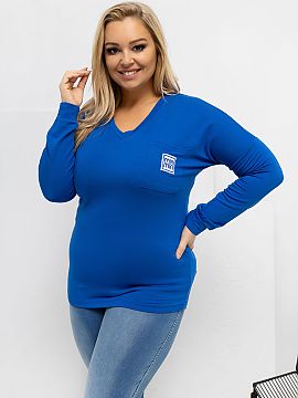 bluză plus size Relevance  Bluza de mărime mare cu un caracter clasic și zilnic este o bază excelentă pentru multe stilizări. Modelul neted îi conferă universal