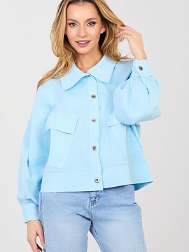 Cămaşă cu mânecă lungă Rue Paris  Cămașa casual feminină este o propunere elegantă și confortabilă pentru stilurile de zi cu zi. Croiala netedă face ca modelul să fie