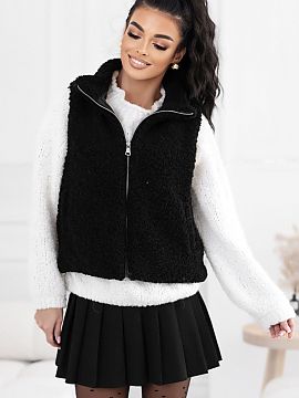 Vestă Factory Price  Vesta de blană este un element stilat și funcțional al garderobei, ideal pentru ținutele casual de zi cu zi. Realizată din poliester de