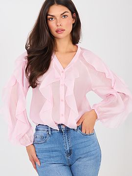 Cămaşă cu mânecă lungă Factory Price  O cămașă elegantă de damă fără guler este o propunere stilată, care combină perfect clasicul cu ușurința modernă. Se potrivește