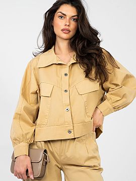 Cămaşă cu mânecă lungă Rue Paris  Cămașa casual pentru femei este o propunere elegantă și confortabilă pentru stilizările de zi cu zi. Croiala netedă face ca modelul s