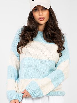 Pulover Italy Moda  Stiloul modern de damă cu croială oversized este o propunere ideală pentru ținutele casual de zi cu zi. Croiala lejeră oferă libertate