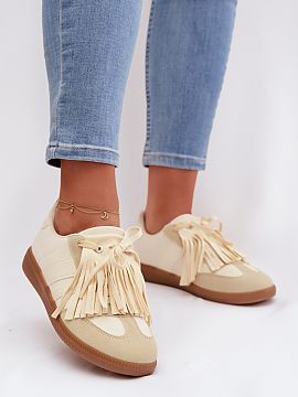 Pantofi de sport Step in style  Elegantne teniși pentru femei din piele ecologică sunt o propunere originală pentru femeile care apreciază aspectul modern și confortul