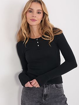 Bluză Factory Price  Bluza damă tip longsleeve este o propunere universală, care se va potrivi perfect atât în ​​stilizările de zi cu zi, cât și la lo