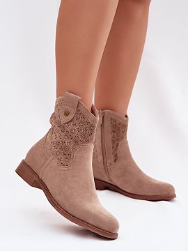 Botine cu toc Step in style  Botinele pentru femei marca S.Barski sunt o propunere stilată și confortabilă pentru zi de zi. Realizate din piele ecologică de catifea,