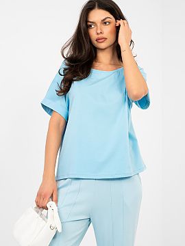 Bluzka Rue Paris  Bluza de bază clasică cu croială oversize este un must-have în orice garderobă. Croiala lejeră oferă libertate de mișcare și confor