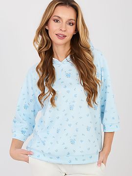 Bluză Italy Moda  Bluza casual pentru femei de lungime standard este o propunere ideală pentru zi de zi. Se distinge prin imprimeul floral feminin, care conf