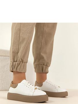Pantofi sport pe platformă Solea  Moda și confortabilele pantofi sport din piele naturală de înaltă calitate catifelată, care se potrivesc perfect în stilul zilnic și 