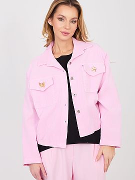 Jachetă din catifea Rue Paris  Jacheta modernă din stofă pentru femei în stil casual, perfectă pentru zilele de tranziție de zi cu zi. Acest model combină croiala cl