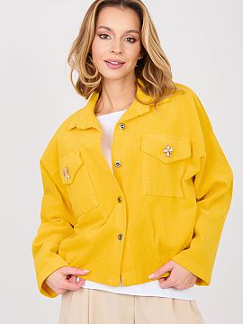 Jachetă din catifea Rue Paris  Geaca moderna de dama din catifea cenusie, in stil casual, ideala pentru zilele de tranzitie de zi cu zi. Acest model combina croiala clasic