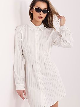 rochie de zi Rue Paris  Rochia elegantă cămașă cu nasturi este o propunere stilată pentru femeile care apreciază clasicul într-o interpretare modernă. Model