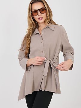 Cămaşă cu mânecă lungă Rue Paris  Cămașa casual feminină este o propunere elegantă și confortabilă, care se potrivește perfect atât pentru ziua de zi, cât și pentru