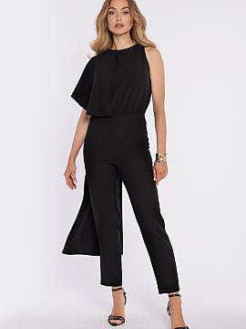 Salopetă Moe  Rochie minimalistă cu un caracter modern și elegant, care impresionează prin simplitatea formei și subtilitatea luciului materialului. R