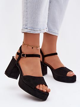 Sandale cu toc Step in style  