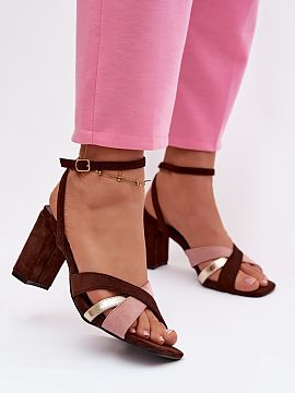 Sandale cu toc Step in style  