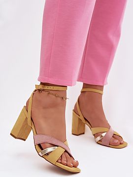Sandale cu toc Step in style  