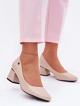 Pantofi dcu toc gros Step in style  Pantofii pentru femei de la marca Vinceza reprezintă o eleganță clasică într-o interpretare modernă. Realizați din piele ecologică, 