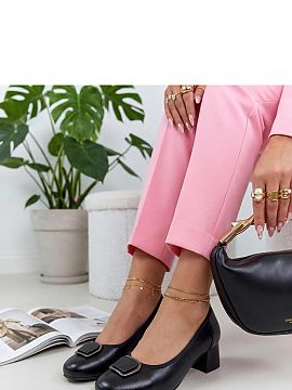 Pantofi dcu toc gros Solea