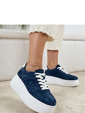 Încălțăminte sport pe platformă Solea  Pantofi sport eleganți cu șireturi sunt o propunere ideală pentru persoanele care apreciază confortul și aspectul modern în viața de 