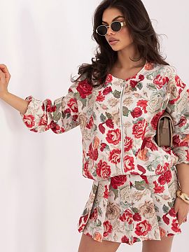 Jachetă Italy Moda  Geaca de damă de tip bomber, ideală pentru sezonul primăvară/vară. Proiectată într-un stil casual, se va potrivi perfect în ținutel