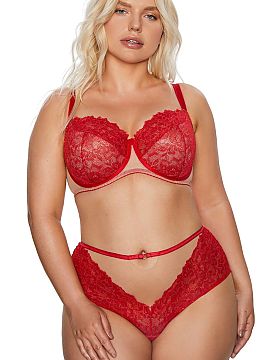 Semi-soft Kinga  Sutienul semirigid Mind Love BC-797 este o combinație de tulle transparent cu dantelă și fire de mătase, care îi conferă un caracter s