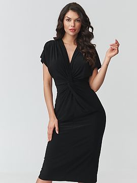 Rochie de zi Makadamia  Rochia midi eleganta este o alegere perfecta pentru femeile care apreciaza eleganta clasica si designul modern. Modelul se remarca printr-o 