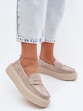 Mokasini Step in style  Mocasini damă din piele naturală pe platformă sunt o combinație între clasic și stilul modern. Croiala atemporală se potrivește perf