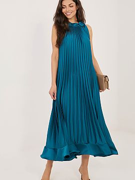 rochie formală Rue Paris  Rochie plisată de cocktail este o propunere elegantă, care se potrivește perfect pentru ocazii speciale și petreceri. Croiala sa ușoar�