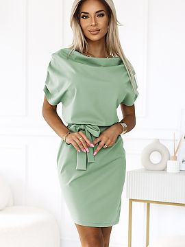 rochie de zi Numoco  Când planificați să ieșiți la serviciu, la o întâlnire sau la o sărbătoare de familie, această rochie pistacchio vă va ajuta să 