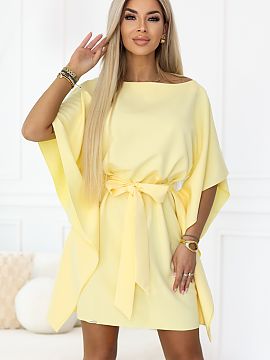 rochie de zi Numoco  Această rochie mini pastelată de lămâie luminează ținuta și oferă un efect proaspăt și primăvăratic atunci când vrei un aspect 
