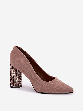 Pantofi dcu toc gros Step in style
