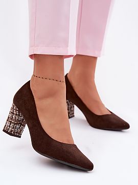 Pantofi dcu toc gros Step in style  Pantofi pentru femei de la marca Sergio Leone sunt o propunere care încântă prin eleganța și aspectul lor atemporal. Realizate dintr-un