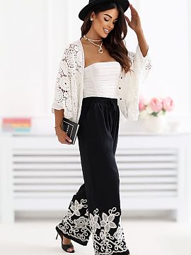 Pantaloni pentru femei Factory Price  Pantaloni largi de damă sunt o propunere ideală pentru ținutele de zi cu zi, combinând confortul cu o imagine la modă și feminină. Cr