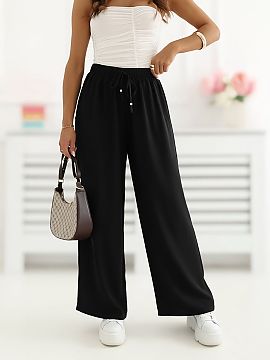 Pantaloni pentru femei Factory Price  Pantaloni largi de damă sunt o propunere confortabilă și stilată pentru ziua de zi. Modelul cu picioare largi și lungi se așează frum
