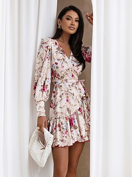 rochie de zi LaBalancia  Rochia ANNA Ever blue flowers este o propunere pentru femeile care apreciază combinația de confort și eleganță subtilă. Proiectul se r