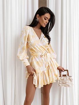 rochie de zi LaBalancia  Rochia ANNA de un galben vibrant este o propunere pentru femeile care apreciază combinația dintre clasic și confortul modern. Realizată 