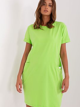 rochie de zi Rue Paris  Rochie comodă de trening cu o croială simplă, creată pentru utilizare zilnică în zilele calde de vară. Designul minimalist și neted 