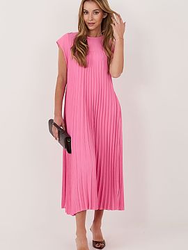 rochie de zi Rue Paris  Rochie elegantă plisată cu un caracter atemporal, care se potrivește perfect în multe stilizări, de la locul de muncă, la întâlniri 