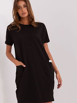rochie de zi Rue Paris  Rochie sport confortabilă, cu croială simplă, creată pentru utilizare zilnică în zilele calde de vară. Designul minimalist și neted 