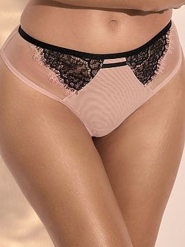 Chiloți în stil brazilian Kinga  Figurile braziliene Bunny B-1190/2 sunt un model care combină confortul purtării cu un design atrăgător și feminin. Confecționate dint