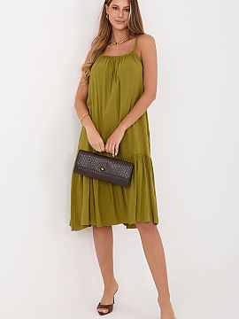 rochie de zi Italy Moda  Rochie de vară evazată este o propunere ușoară și feminină ideală pentru fiecare zi. Se va potrivi perfect în zilele calde, oferind 