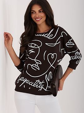 Bluzka Rue Paris  Bluza z dresowym to idealna alegere pentru cei care apreciază confortul și aspectul modern în orice situație. Fabricată dintr-o amestec