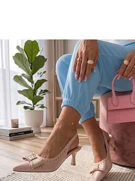Pantofi cu toc subţire (stiletto) Solea  