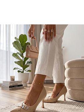 Pantofi cu toc subţire (stiletto) Solea  