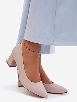 Pantofi dcu toc gros Step in style  